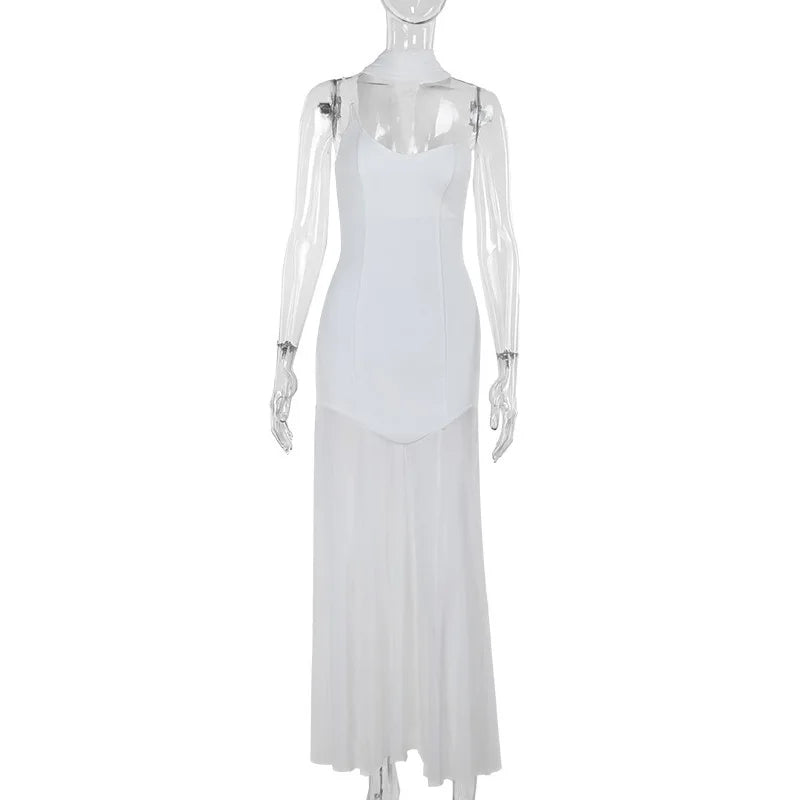 One-Shoulder Chiffon Maxi Dress - Melania