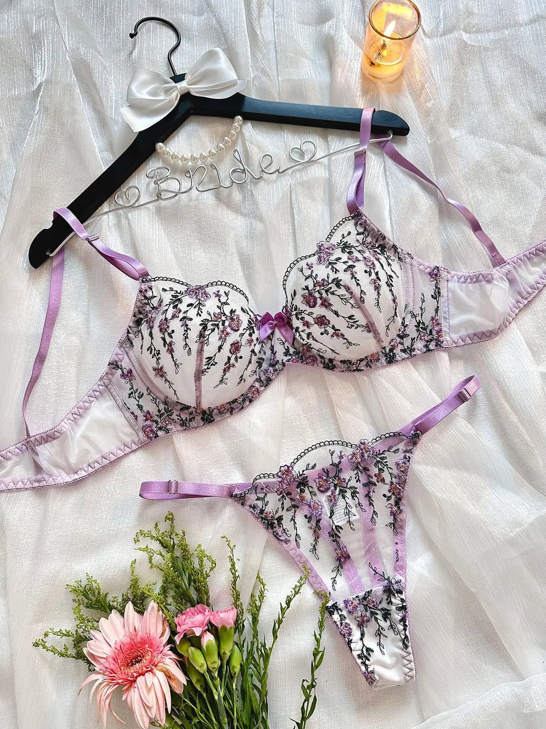 Sheer Floral Design Set - Journee