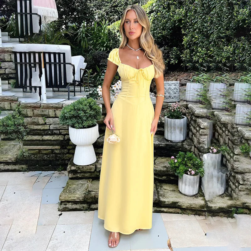 Maxi Dress with Rustic Design - Haile