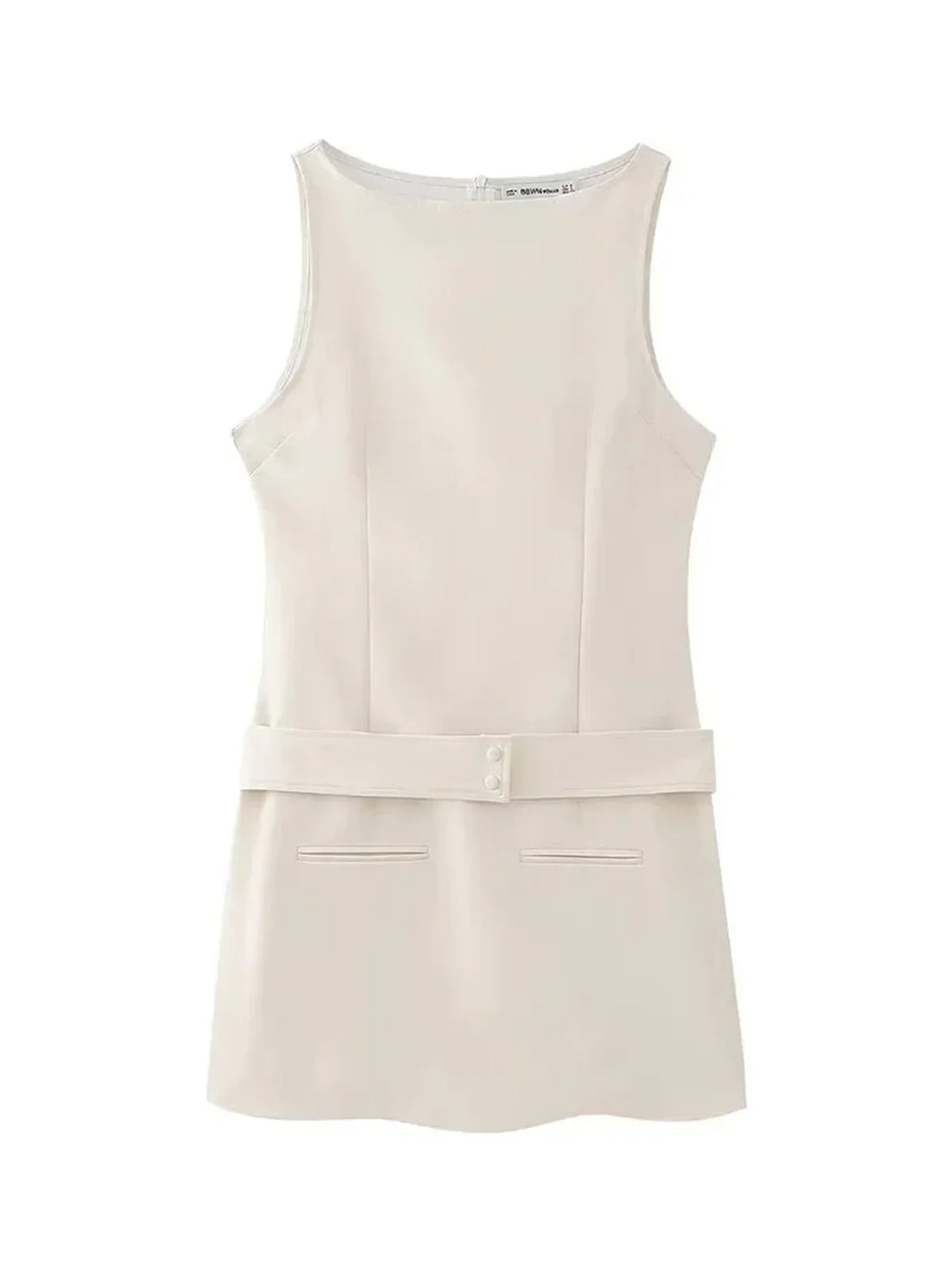 Fitted Mini Dress with Matching Belt - Serena