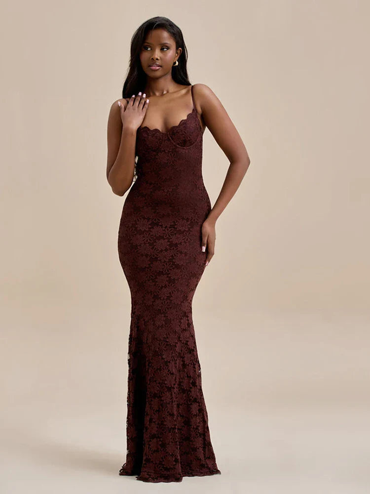 Lace maxi dress - Milan