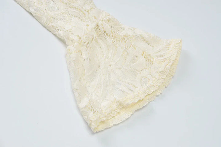 Mini lace dress with button closure - Aiden