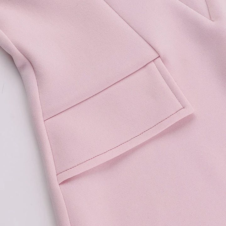 Strapless Mini Dress with Faux Pocket Detail - Leni