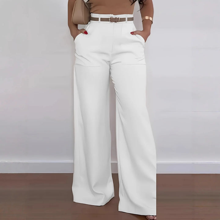Wide high-waisted pants tailored style