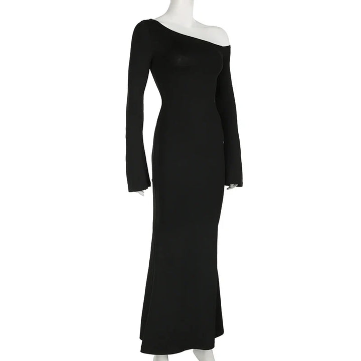 Maxi dress with off-shoulder design - Sap
