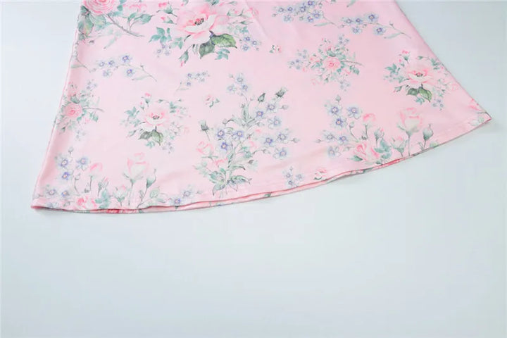 Floral Maxi Dress with Bow Detail - Cleo
