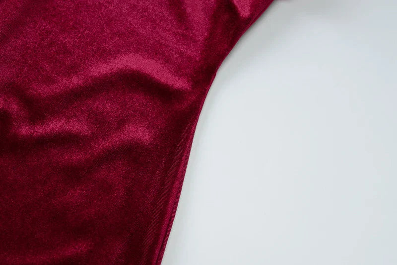 Velvet Strapless Mini Dress - Dorin