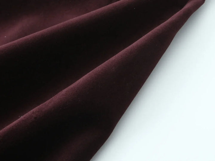Mini strapless velvet dress with bow decoration on the back - Bailey