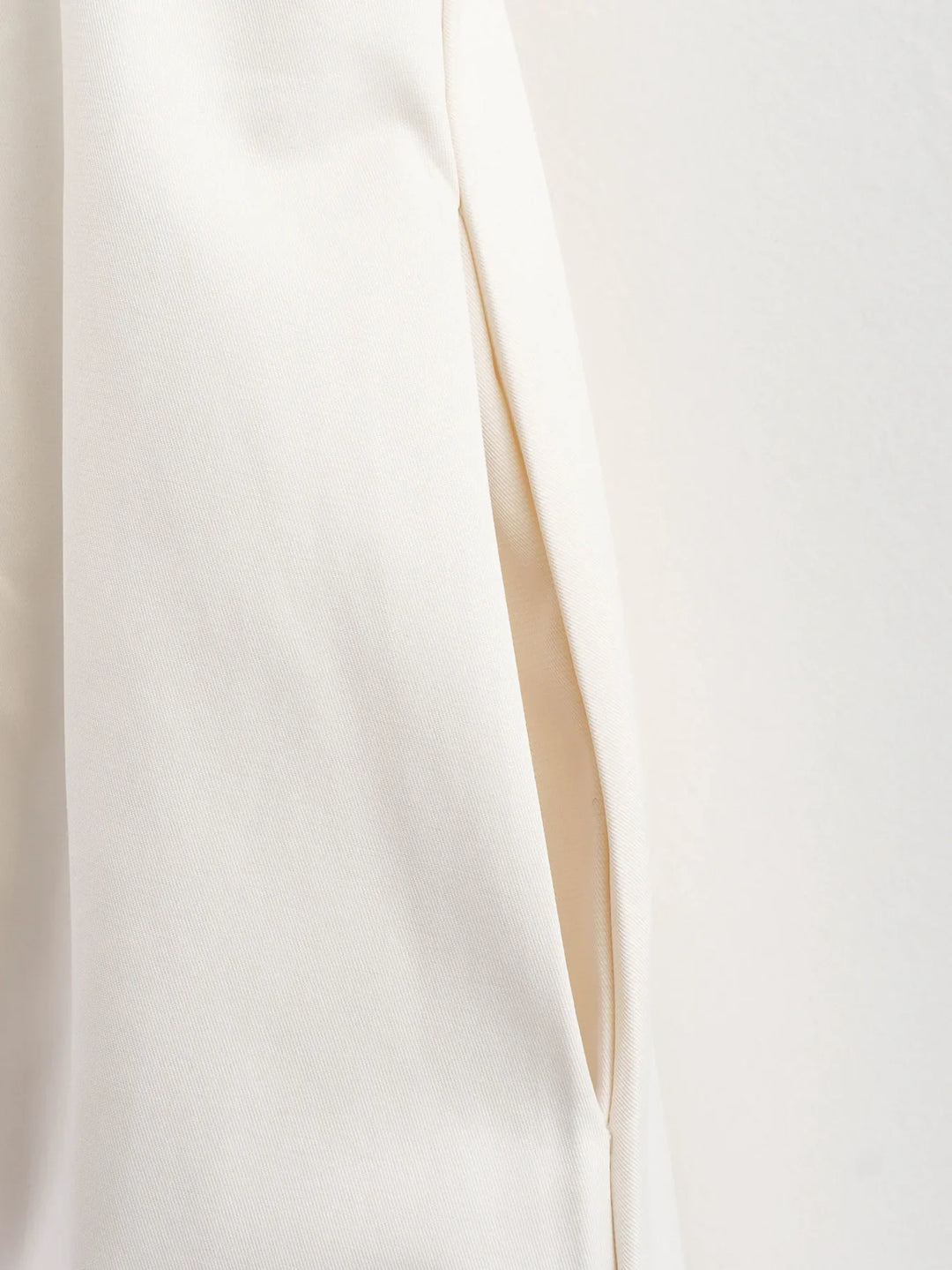 Tailored A-Line Maxi Dress with Front Zipper Closure - Adriana