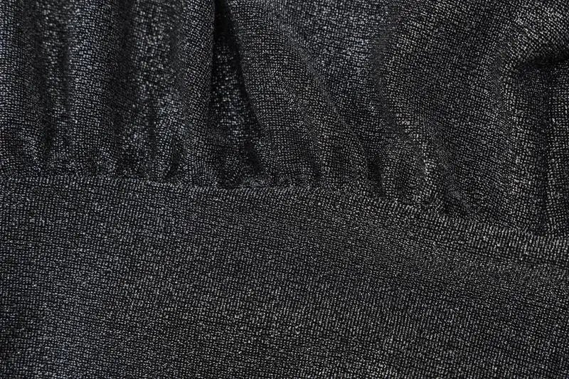 Mini Glitter Dress with V-Neck - Maia