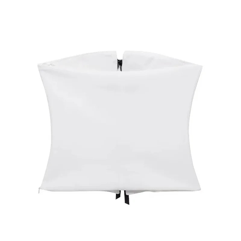 Strapless Top with Bow Detail - Millis