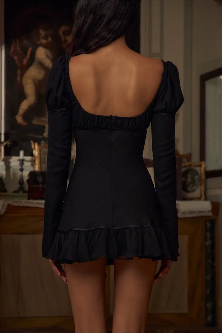 Mini dress with bobbin design - Tagel