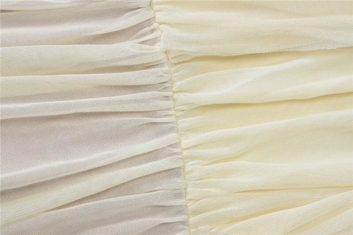 Asymmetric Chiffon Maxi Dress with Slit - Shi Lin