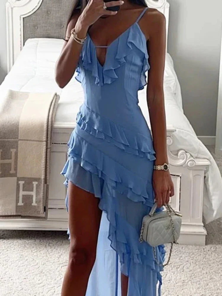 Tiered Ruffle Maxi Dress - Sailo