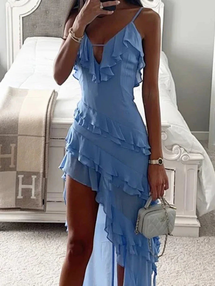 Tiered Ruffle Maxi Dress - Sailo