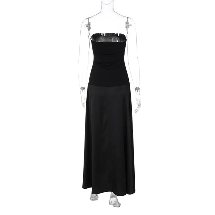 Strapless Satin Maxi Dress - Marina