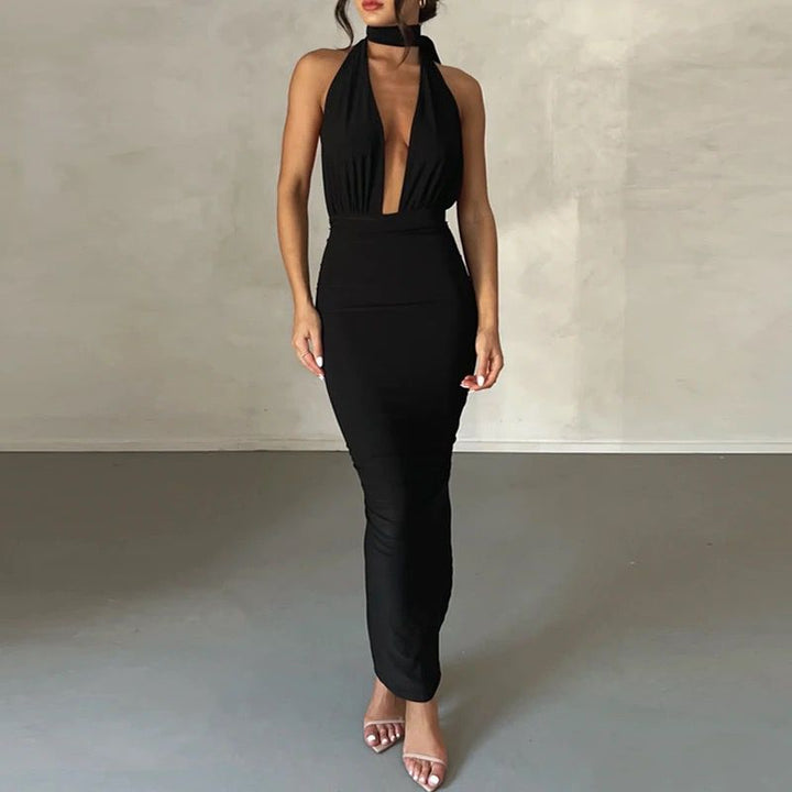 Elegant Maxi Evening Dress with Special Design - Orel