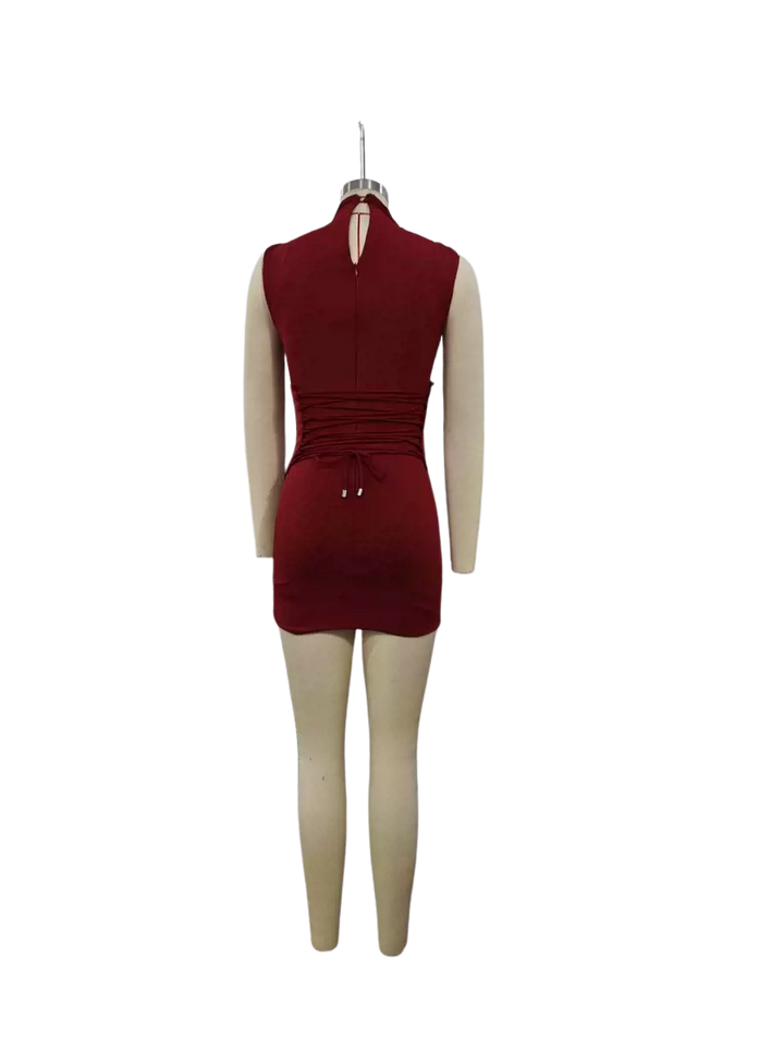 Luina corset-design mini dress